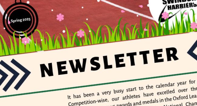 Swindon Harriers Spring 2025 Newsletter now available